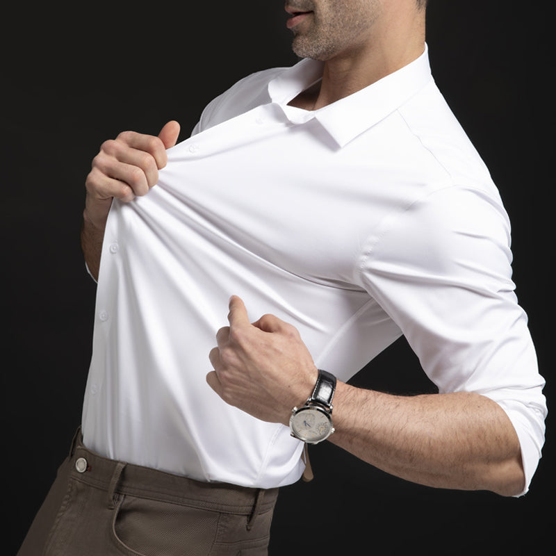 Luvo | Chemise Homme Élégante Extensible et Sans