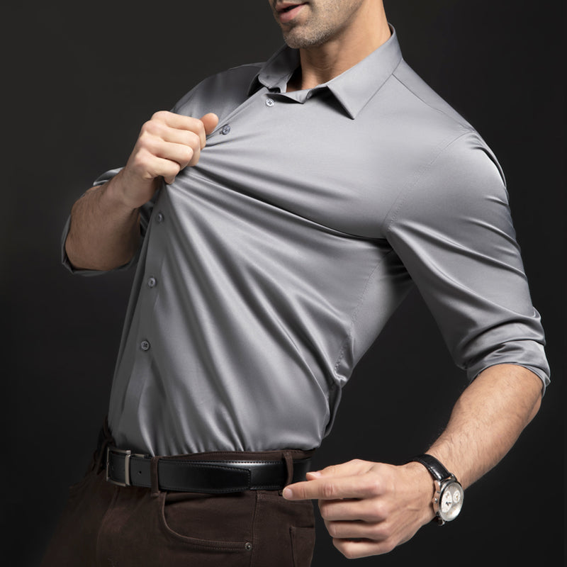 Luvo | Chemise Homme Élégante Extensible et Sans