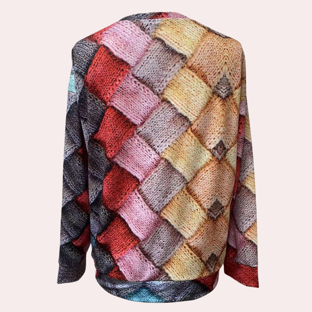 Luvo | Pull en Maille Coloré pour Femme – Style Décontracté