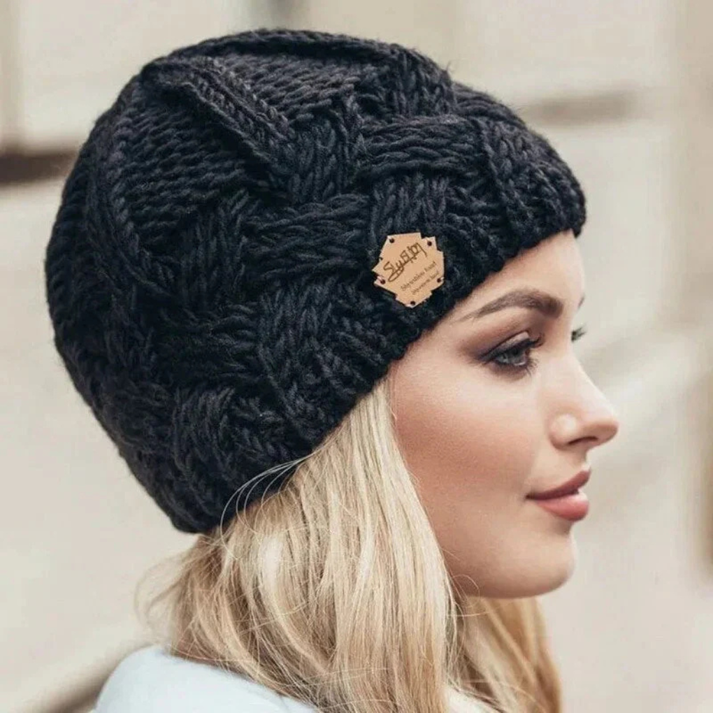 Luvo | Bonnet d’Hiver pour Femme – Tricot Doux et Chaud