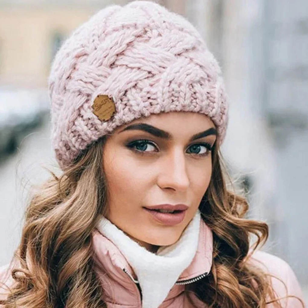 Luvo | Bonnet d’Hiver pour Femme – Tricot Doux et Chaud