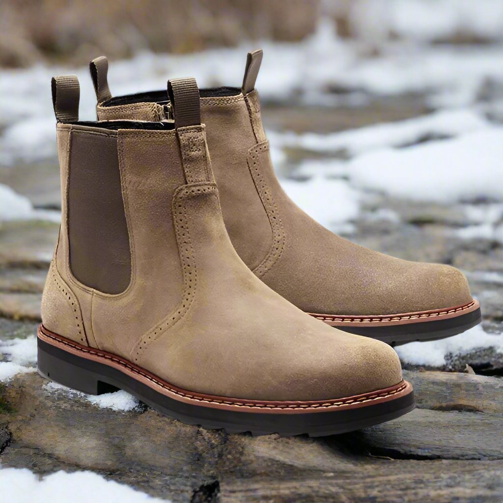 Luvo | Bottines Chelsea pour Homme – Semelle en Caoutchouc