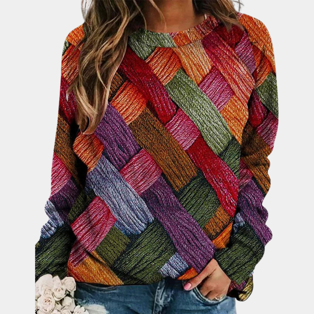 Luvo | Pull en Maille Coloré pour Femme – Style Décontracté