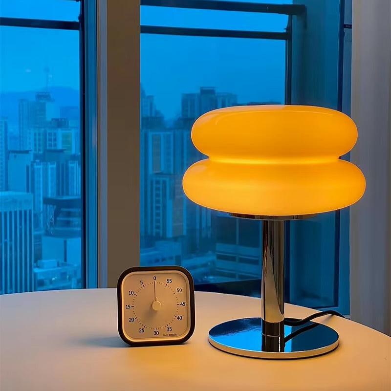 Luvo | Glass Table Lamp with Cloud-Shaped Lampshade, Dimmable