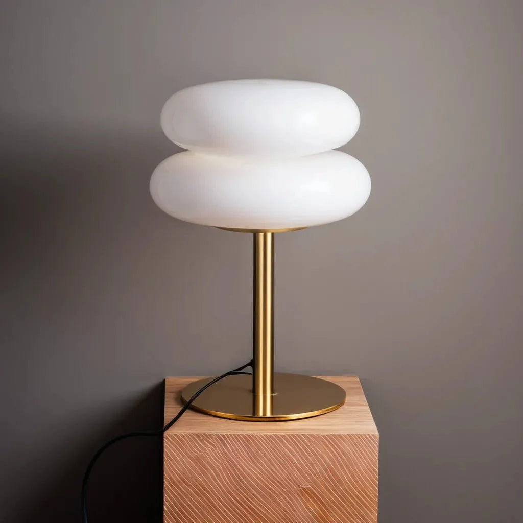 Luvo | Glass Table Lamp with Cloud-Shaped Lampshade, Dimmable