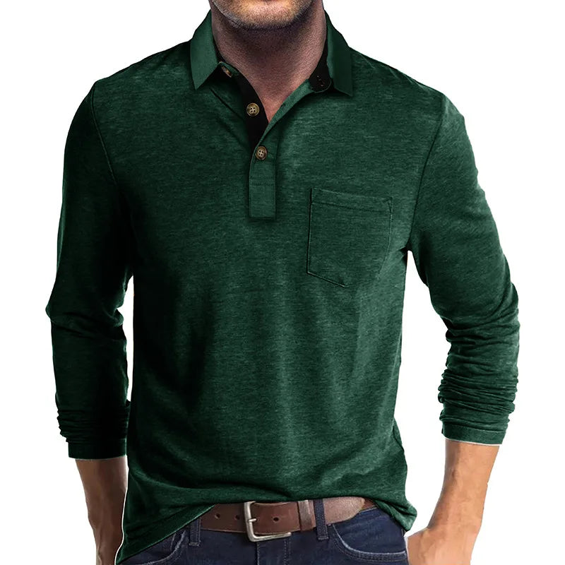 Luvo | Chemise Classique pour Homme à Manches Longues