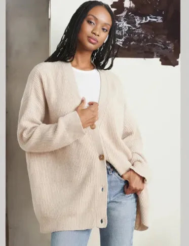Luvo | Long Cardigan pour Femme – Modèle Ouvert