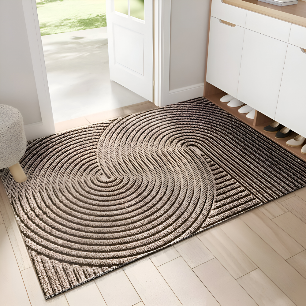 Luvo | Rectangular Non-Slip Doormat with Geometric Pattern