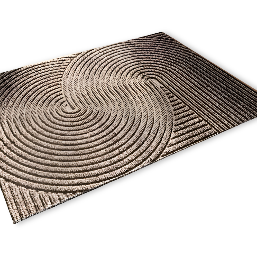 Luvo | Rectangular Non-Slip Doormat with Geometric Pattern