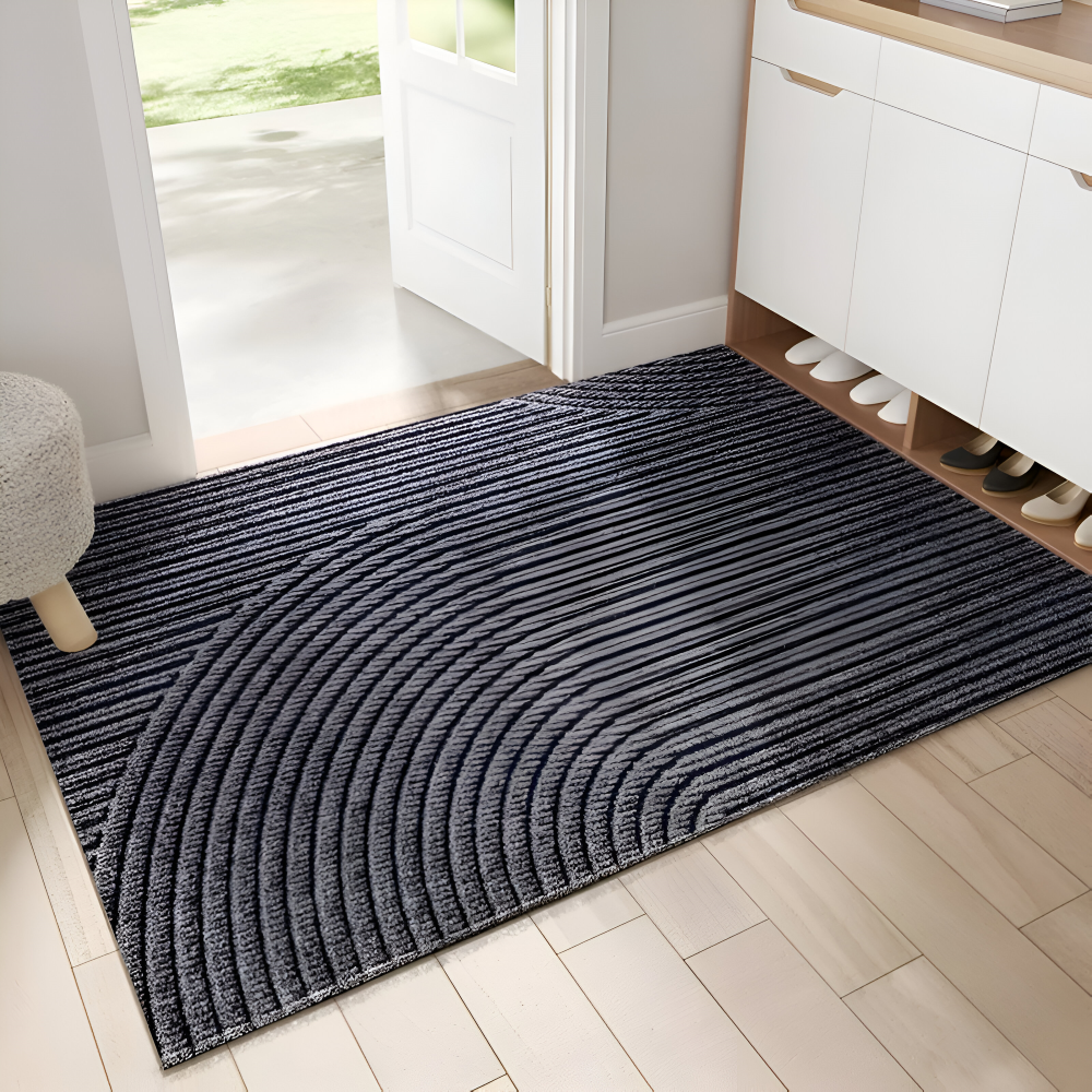 Luvo | Rectangular Non-Slip Doormat with Geometric Pattern