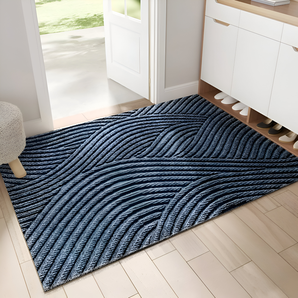 Luvo | Rectangular Non-Slip Doormat with Geometric Pattern