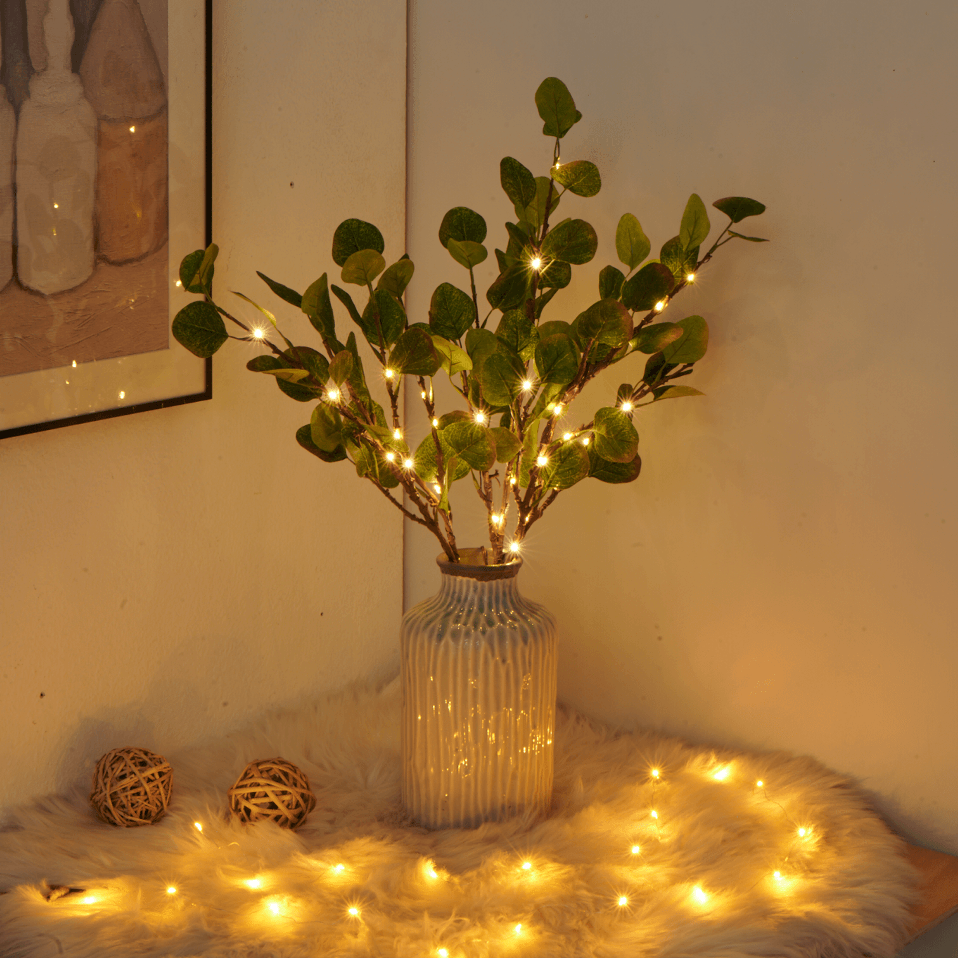 Luvo | Olive Branch with Enchanting Lights – LED Decoration
