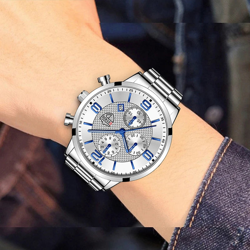 Luvo | Montre Homme de Luxe en Acier – Chronographe