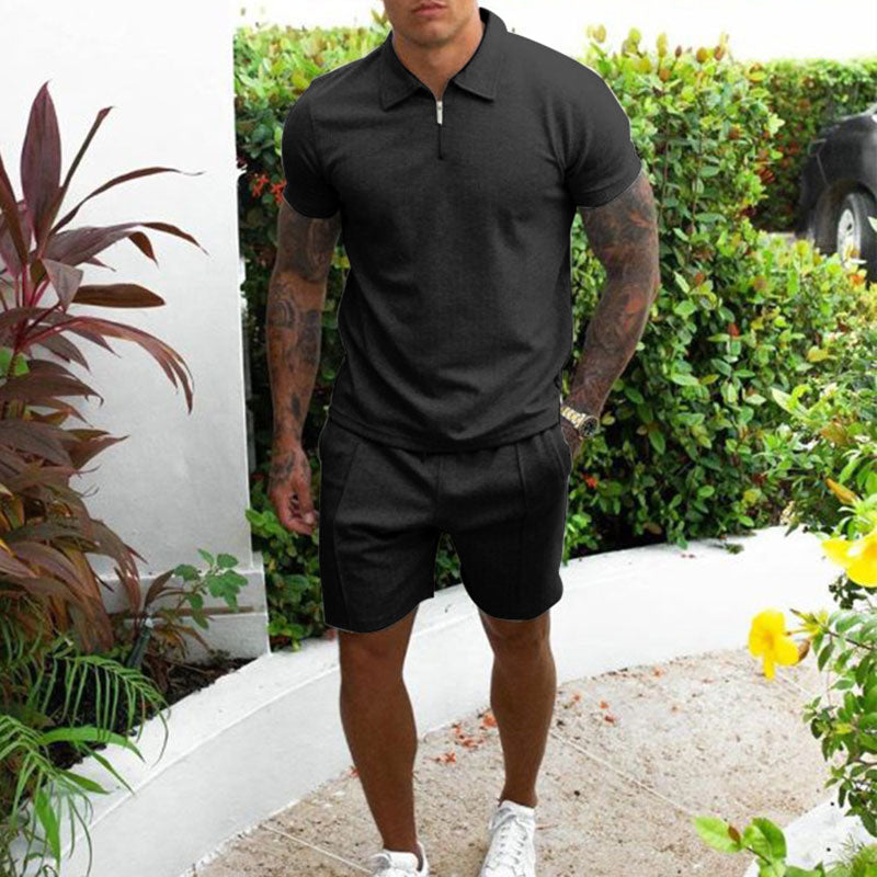 Luvo | Ensemble Polo & Short pour Homme – Tenue d’Été Élégante et Confortable