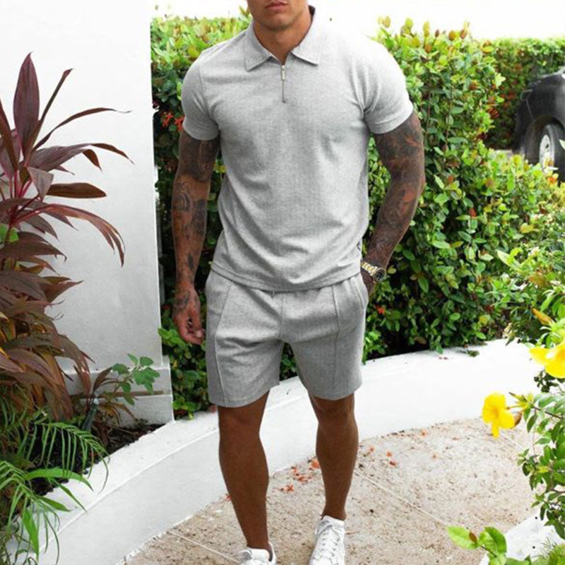 Luvo | Ensemble Polo & Short pour Homme – Tenue d’Été Élégante et Confortable