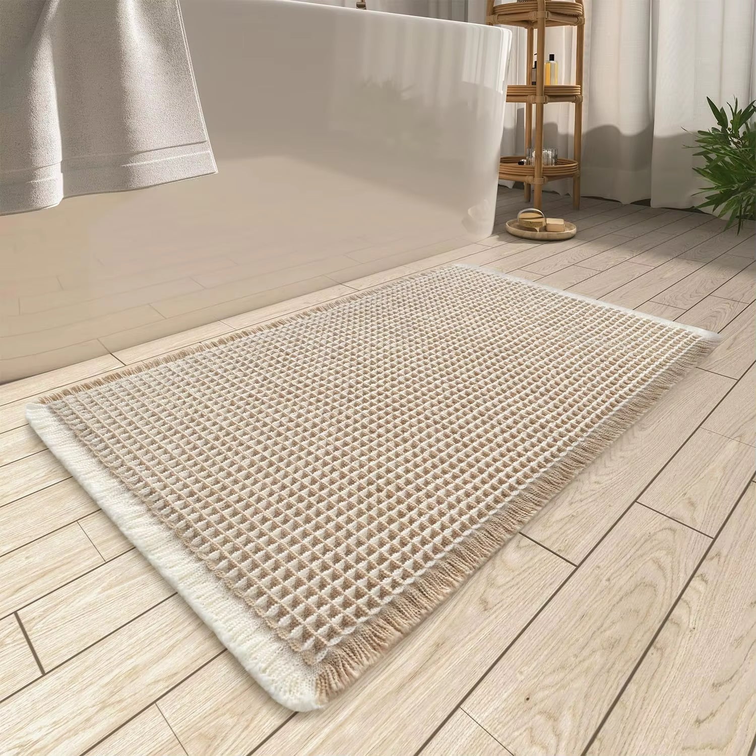 Luvo | Tapis de Bain pour Salle de Bain – Tissé et Absorbant