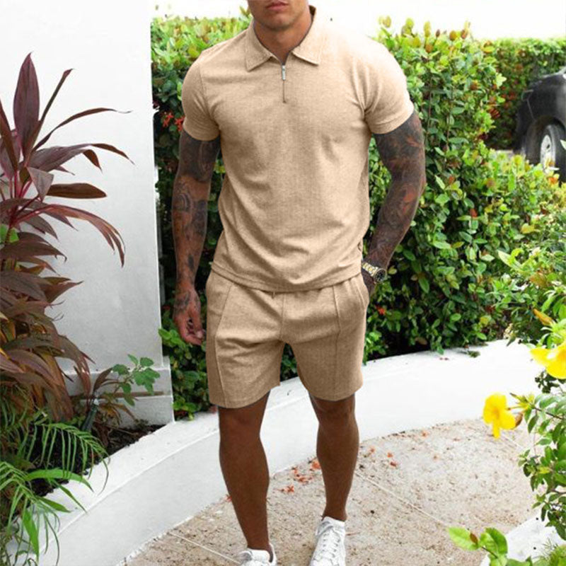 Luvo | Ensemble Polo & Short pour Homme – Tenue d’Été Élégante et Confortable