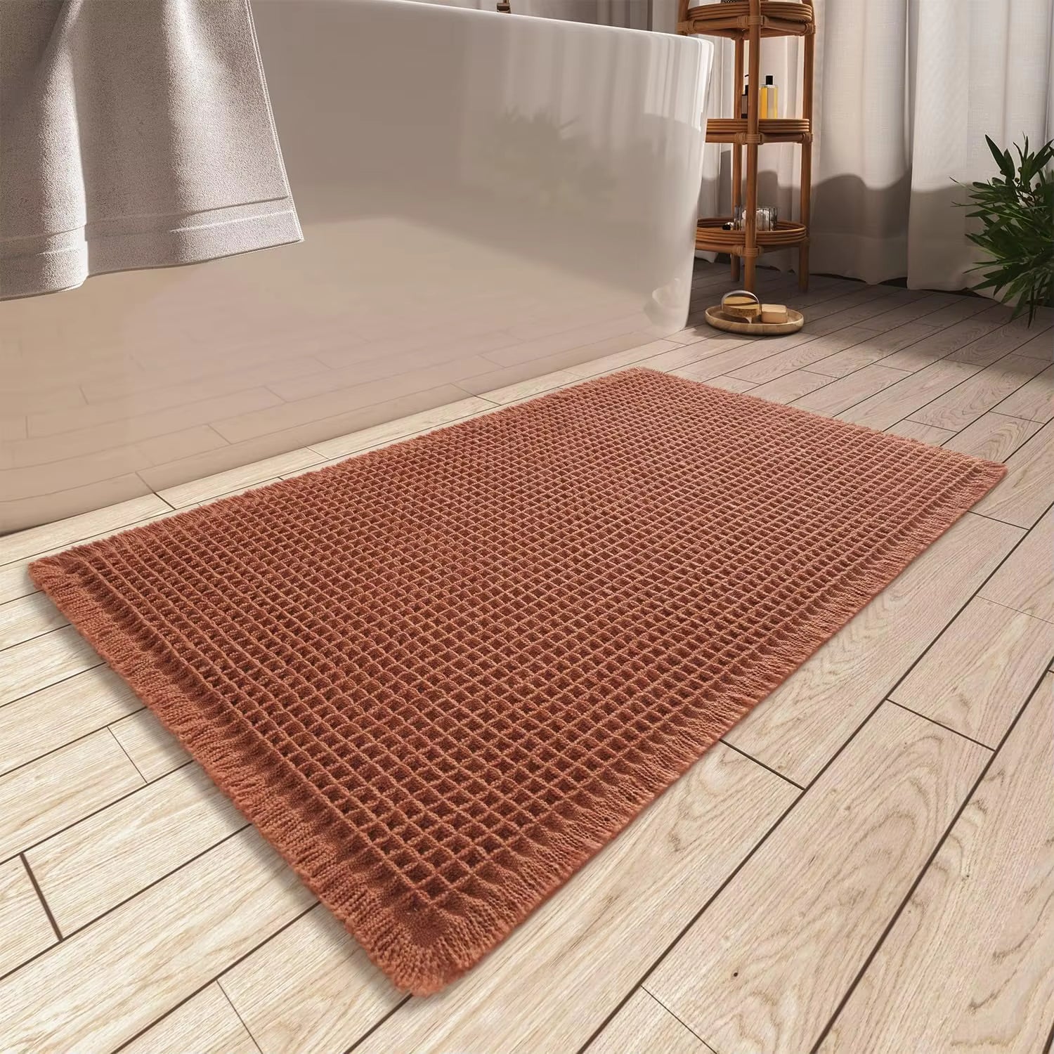 Luvo | Tapis de Bain pour Salle de Bain – Tissé et Absorbant
