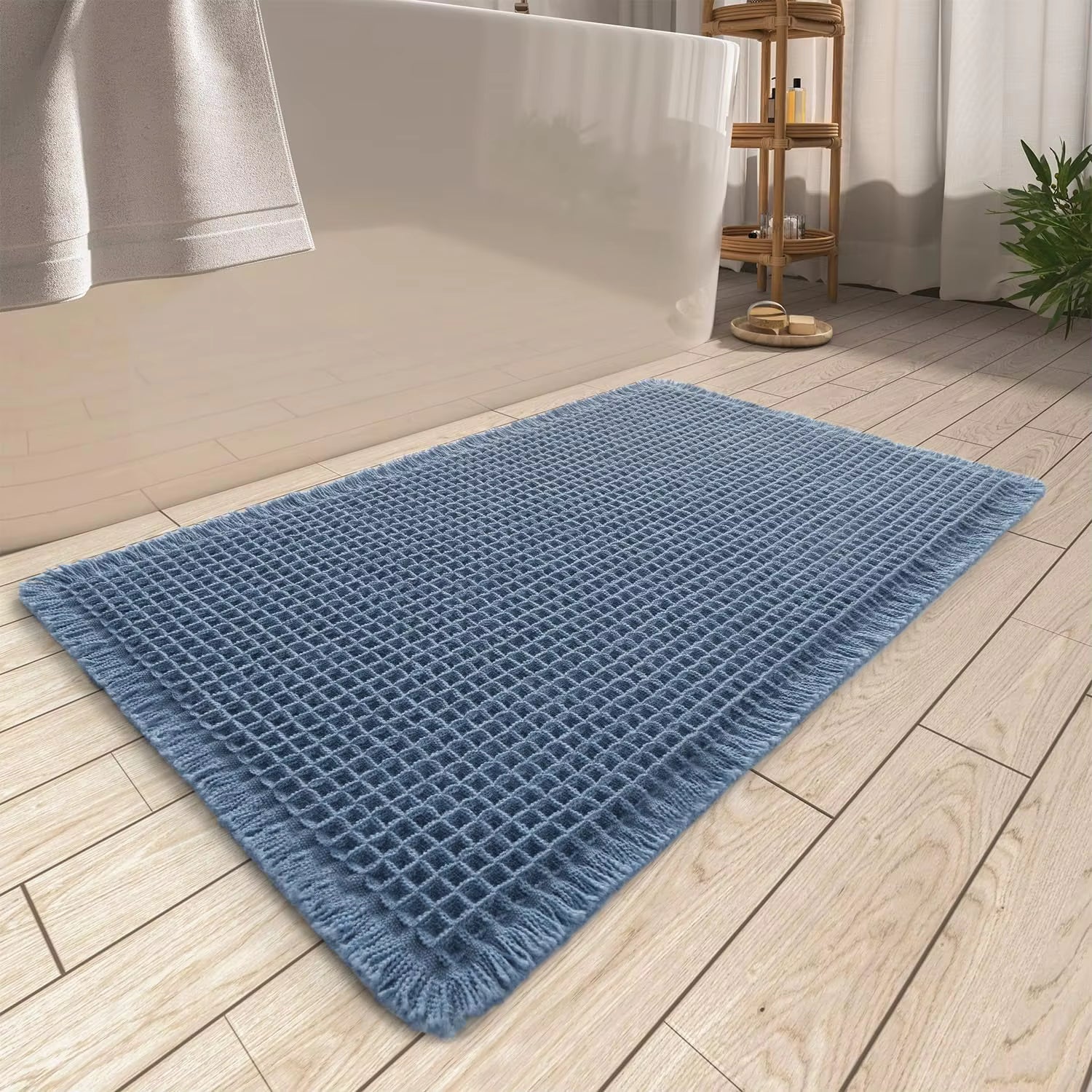 Luvo | Tapis de Bain pour Salle de Bain – Tissé et Absorbant