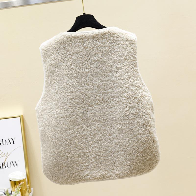 Luvo | Gilet Teddy Douillet pour Femme – Court