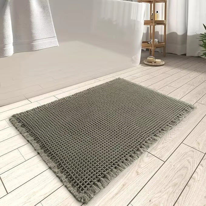 Luvo | Tapis de Bain pour Salle de Bain – Tissé et Absorbant