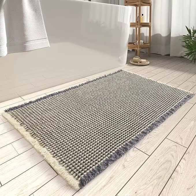 Luvo | Tapis de Bain pour Salle de Bain – Tissé et Absorbant