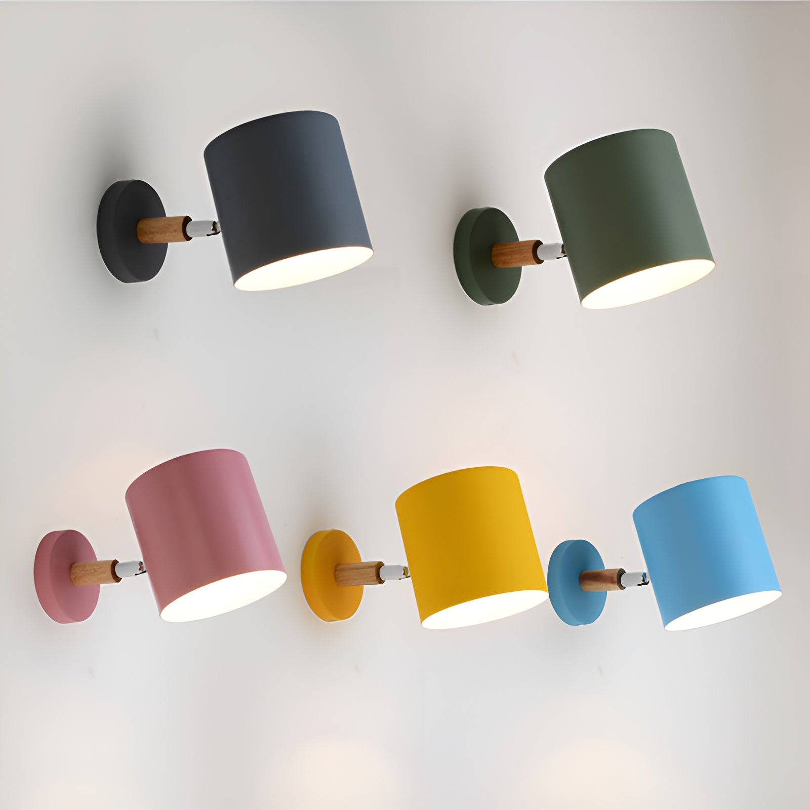 Luvo | Applique Murale LED Macaron – Couleurs Pastel