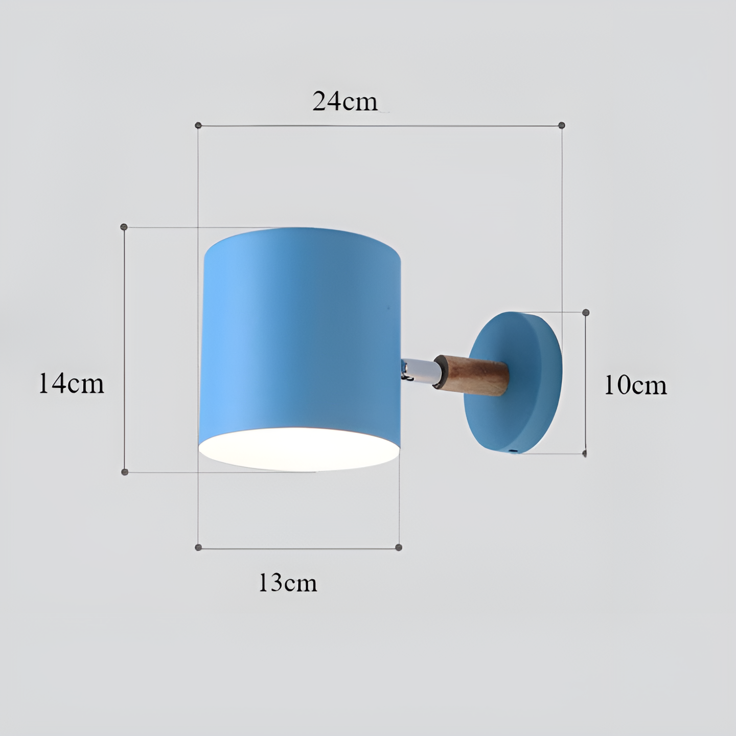 Luvo | Applique Murale LED Macaron – Couleurs Pastel