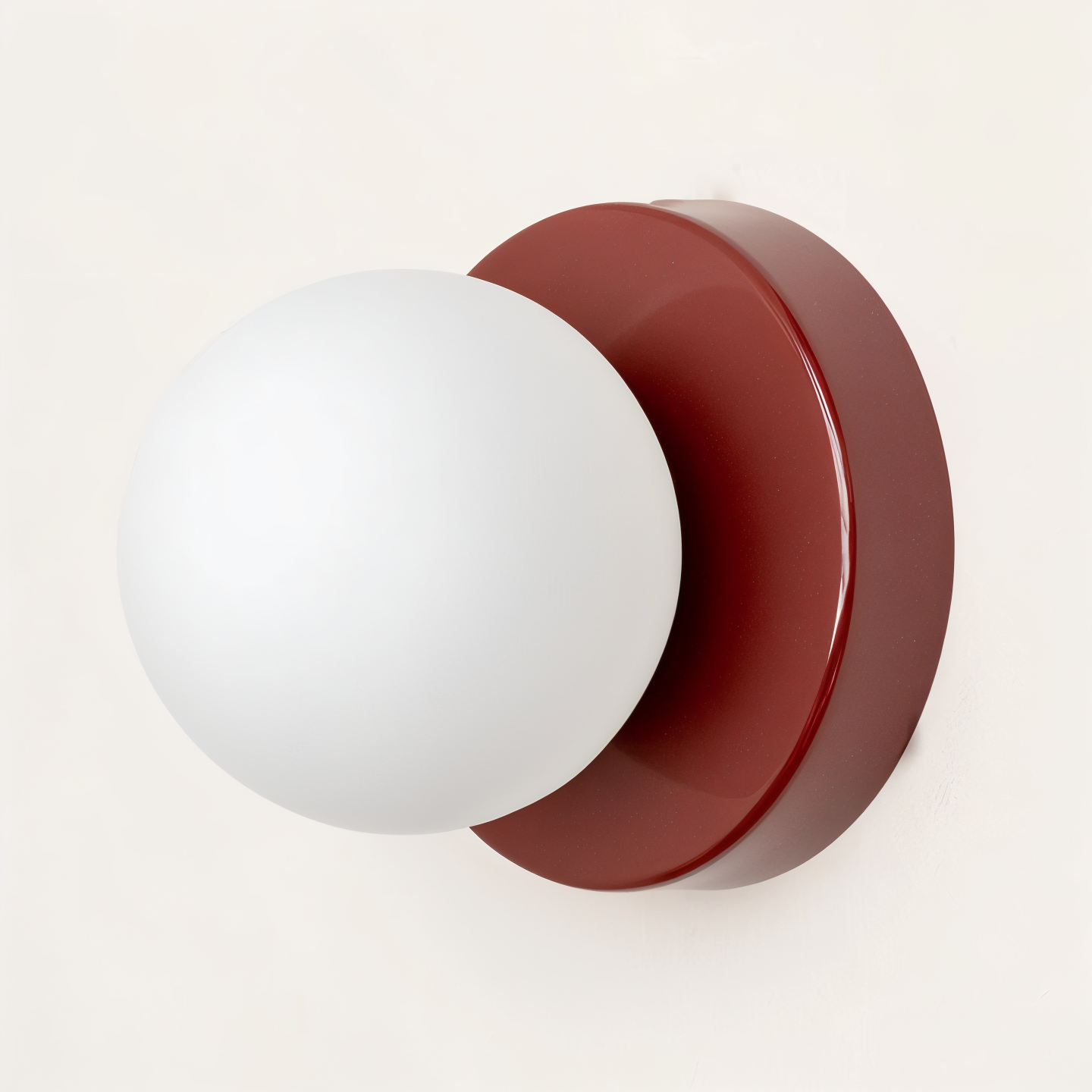 Luvo | Applique Murale à Globe en Verre Blanc – Éclairage LED Intérieur