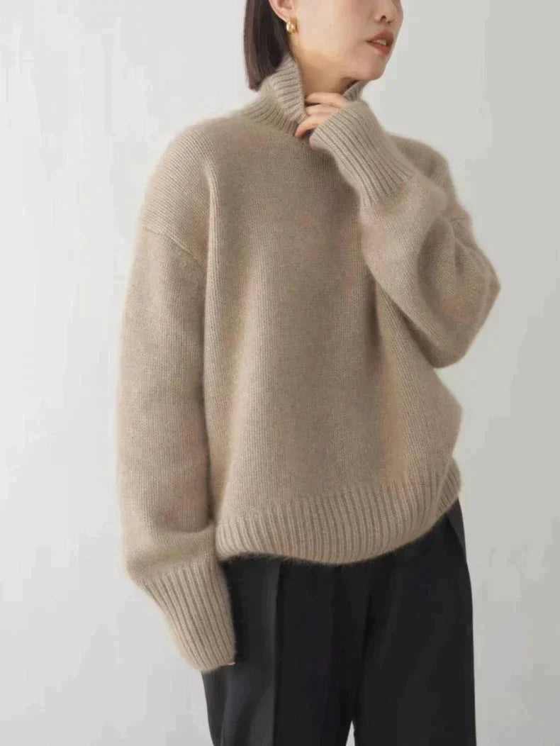 Luvo | Pull à col roulé côtelé et confortable