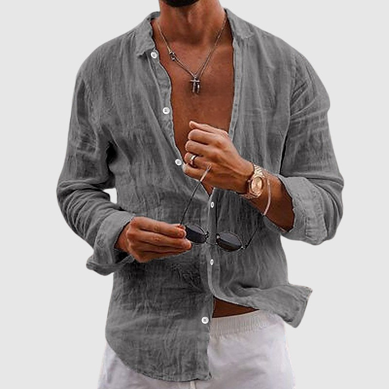 Luvo | Chemise en Lin de Luxe pour Homme – Confort et Élégance