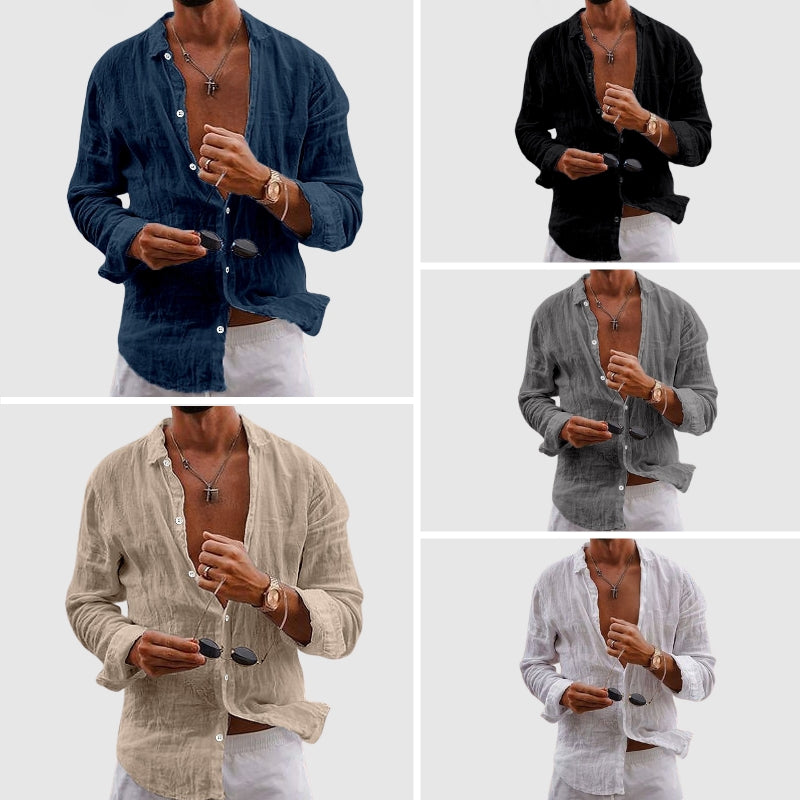 Luvo | Chemise en Lin de Luxe pour Homme – Confort et Élégance