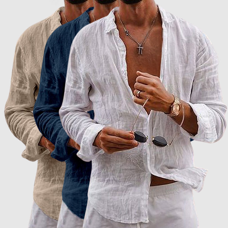 Luvo | Chemise en Lin de Luxe pour Homme – Confort et Élégance