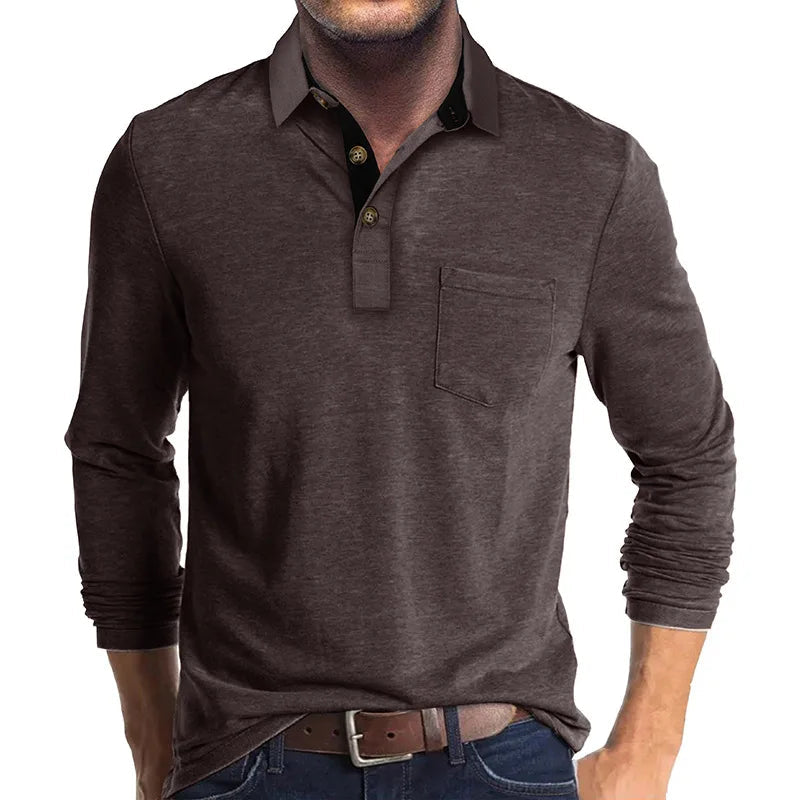 Luvo | Chemise Classique pour Homme à Manches Longues