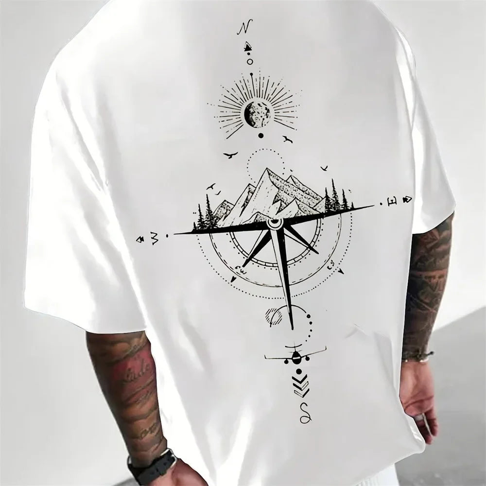 Luvo | T-shirt Aventure Boussole pour Homme