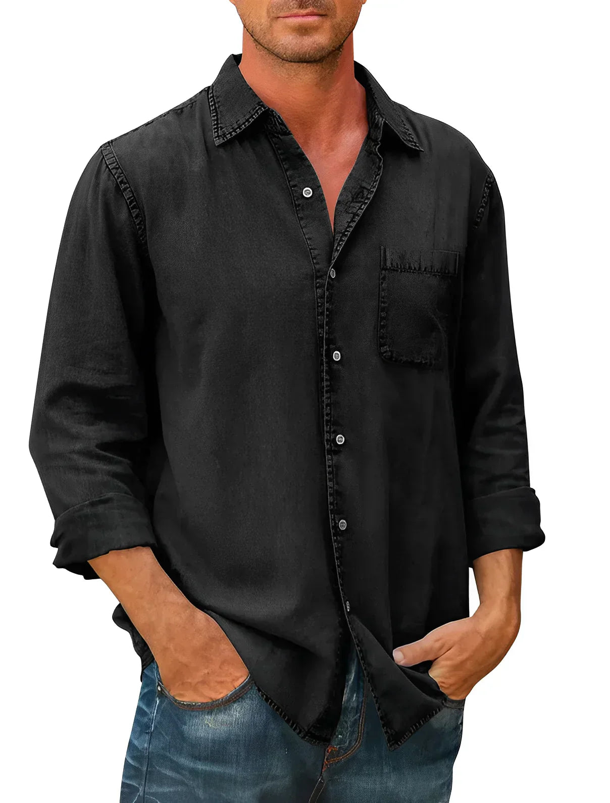 Luvo | Chemise Décontractée pour Homme – Élégante à Boutons avec Coupe Confortable