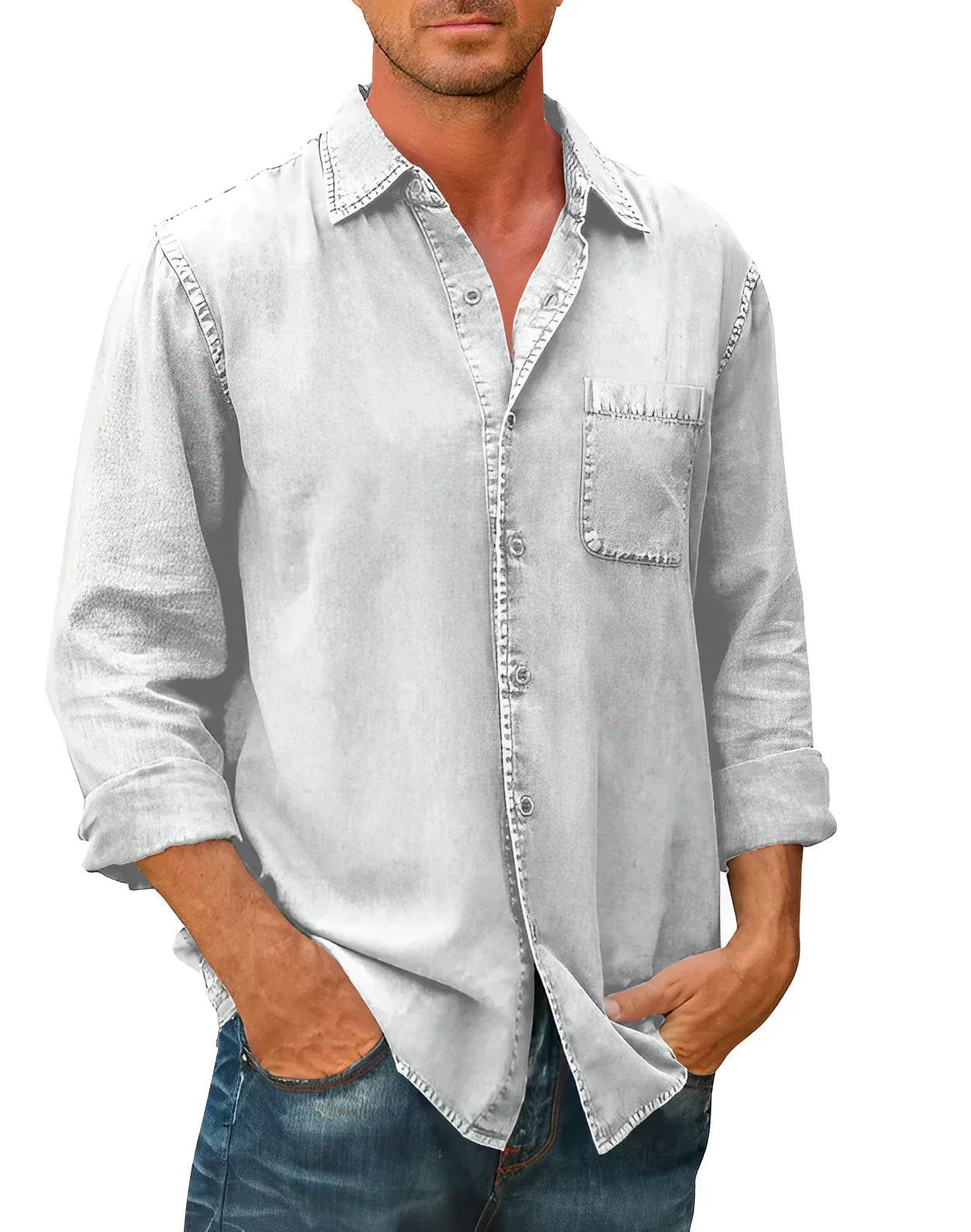 Luvo | Chemise Décontractée pour Homme – Élégante à Boutons avec Coupe Confortable