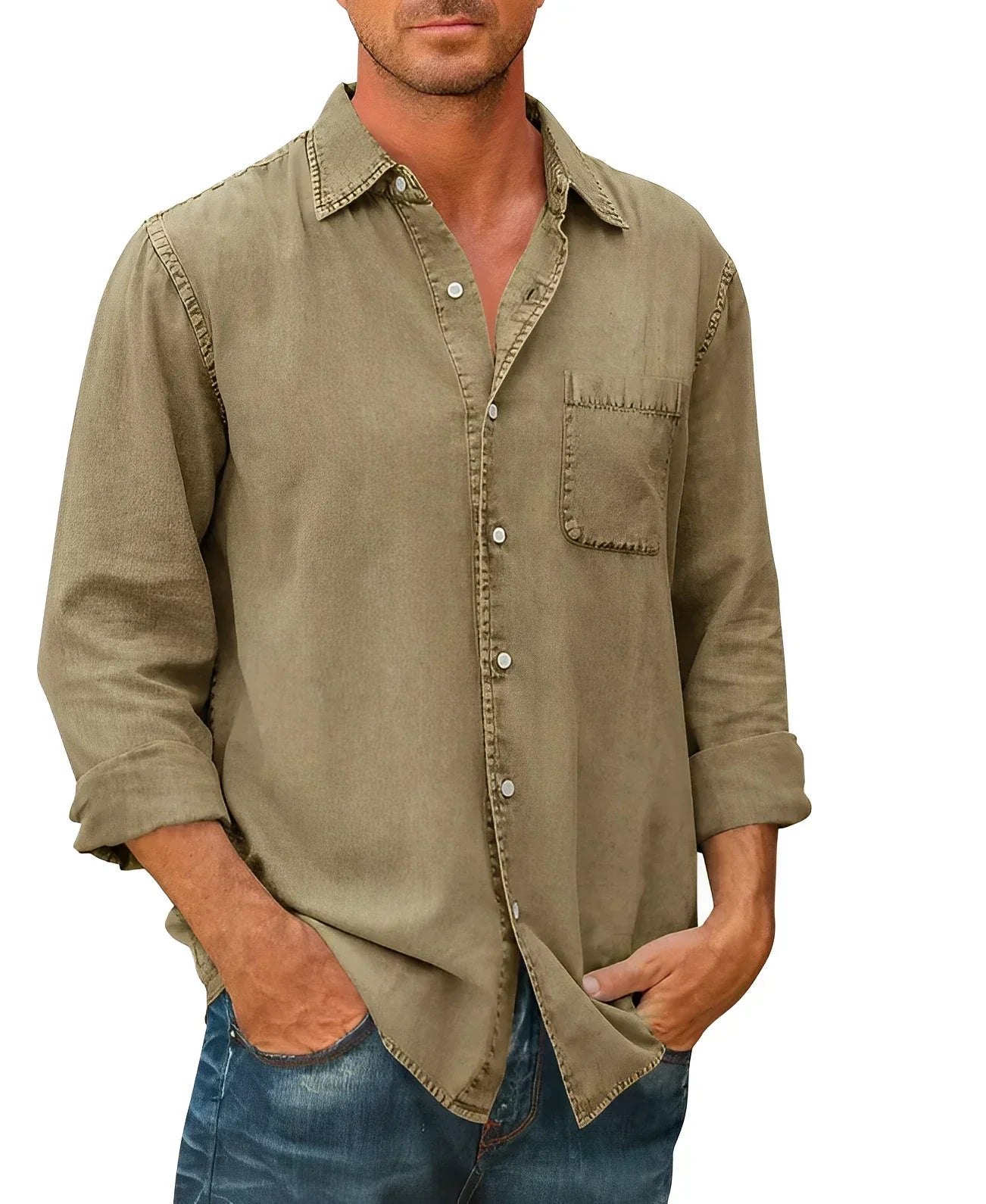 Luvo | Chemise Décontractée pour Homme – Élégante à Boutons avec Coupe Confortable
