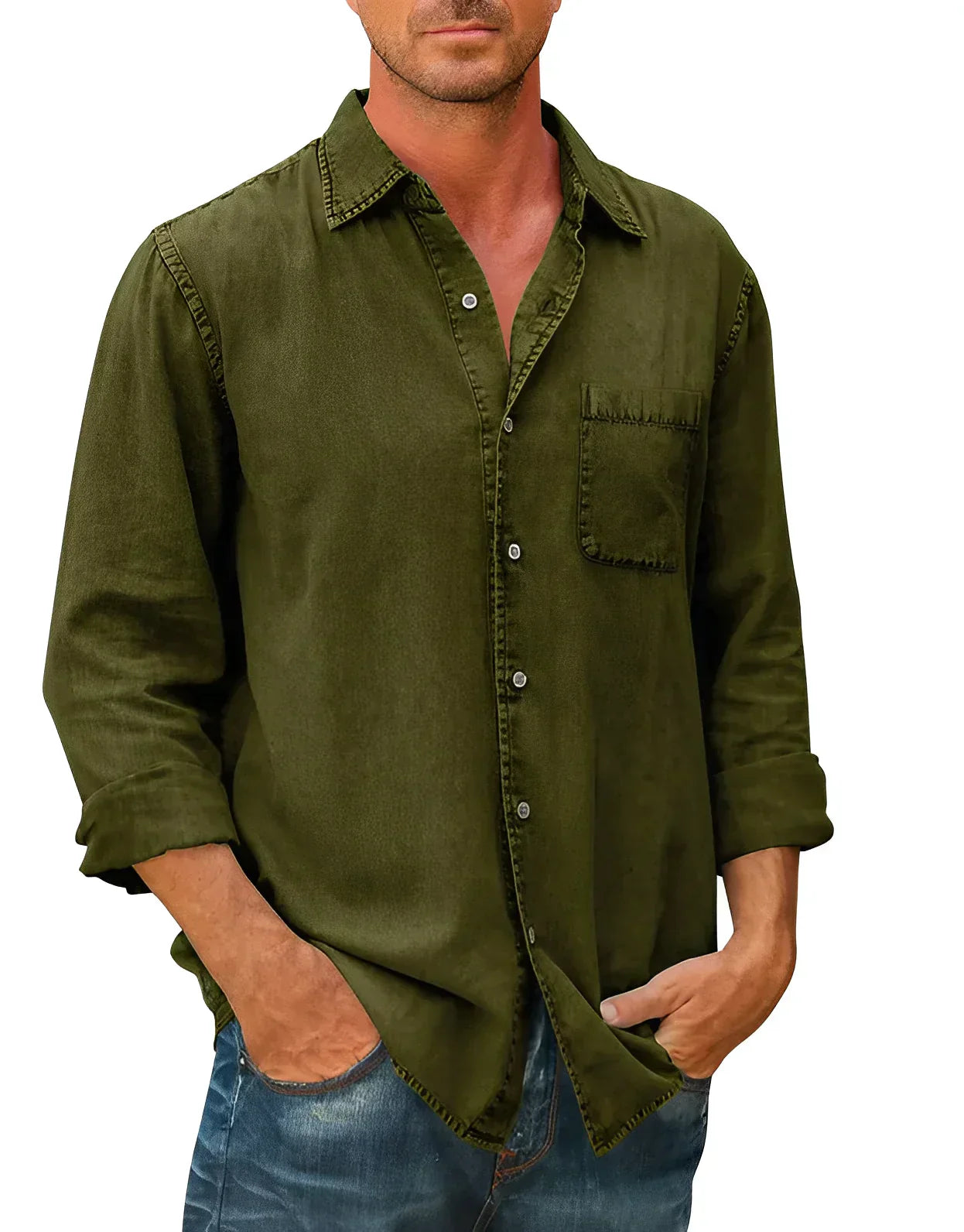 Luvo | Chemise Décontractée pour Homme – Élégante à Boutons avec Coupe Confortable