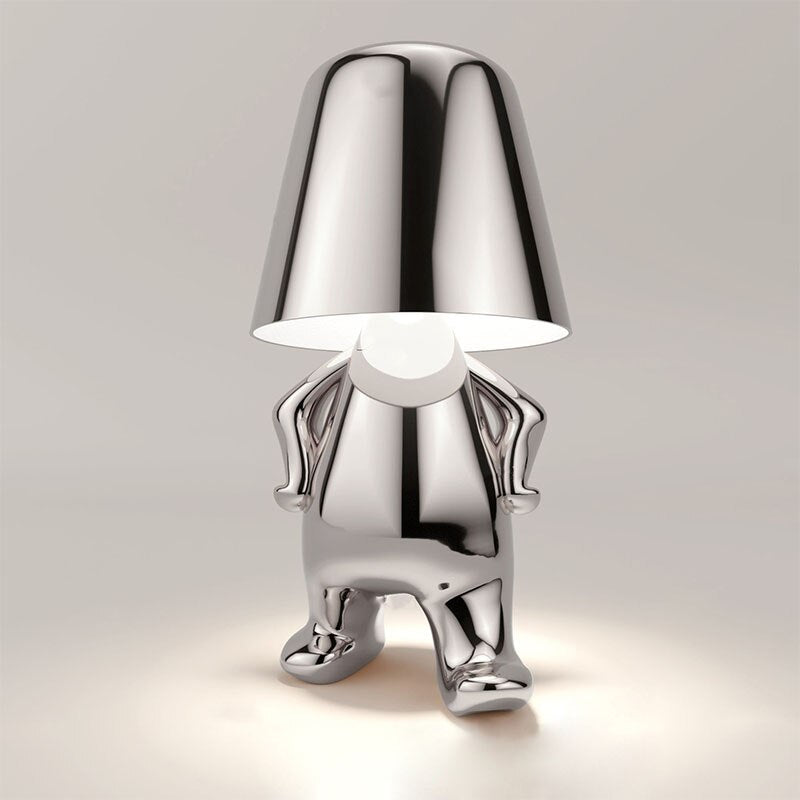 Luvo | Golden Table Lamp in Sculpture Shape – Sitting Design