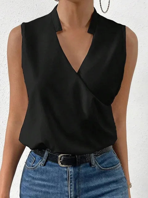 Luvo | Haut d’Été Doux à Col en V pour Femme – Style Décontracté