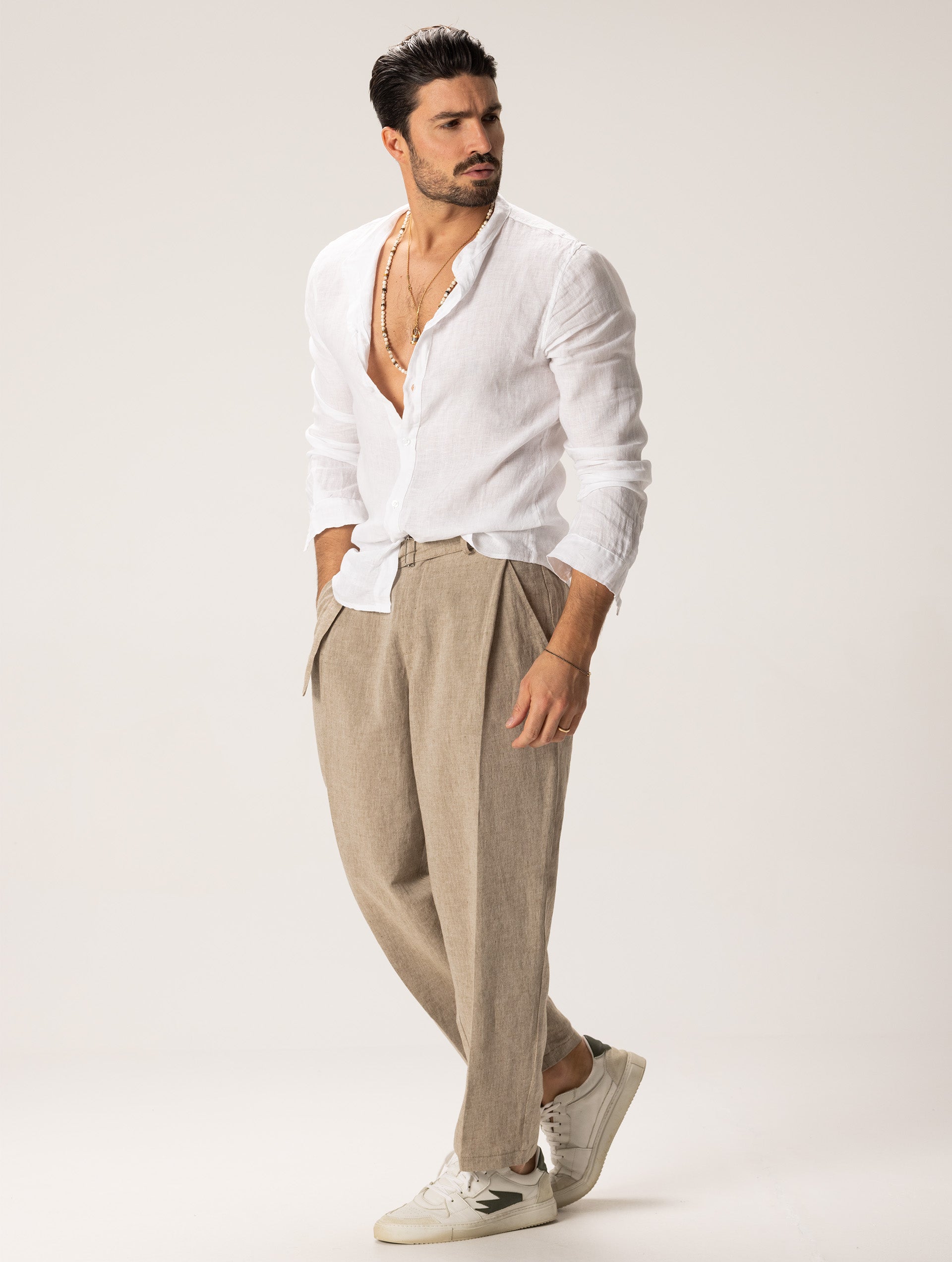 Luvo | Chemise en Lin d'Été pour Homme – Élégante et Fraîche