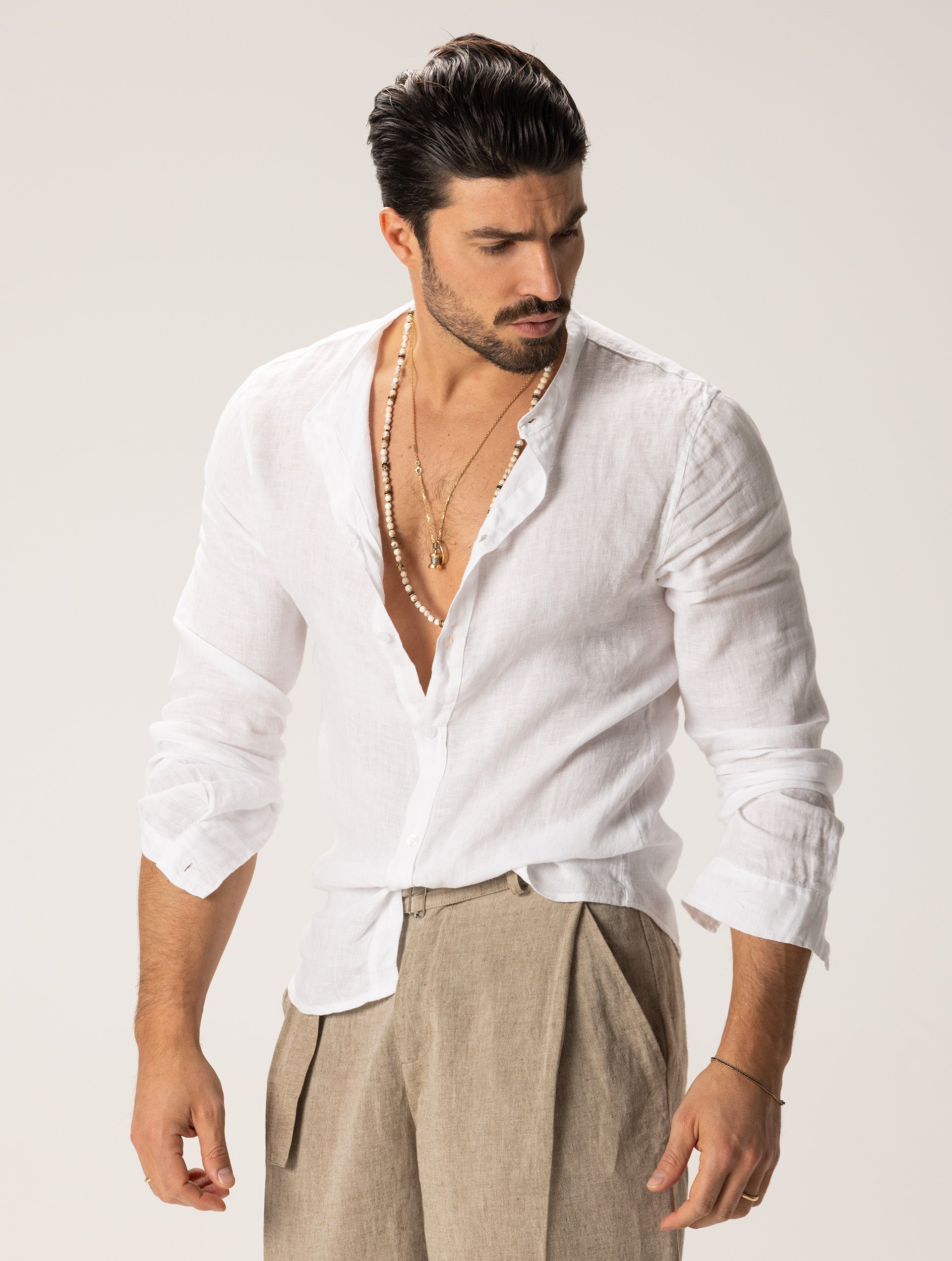 Luvo | Chemise en Lin d'Été pour Homme – Élégante et Fraîche