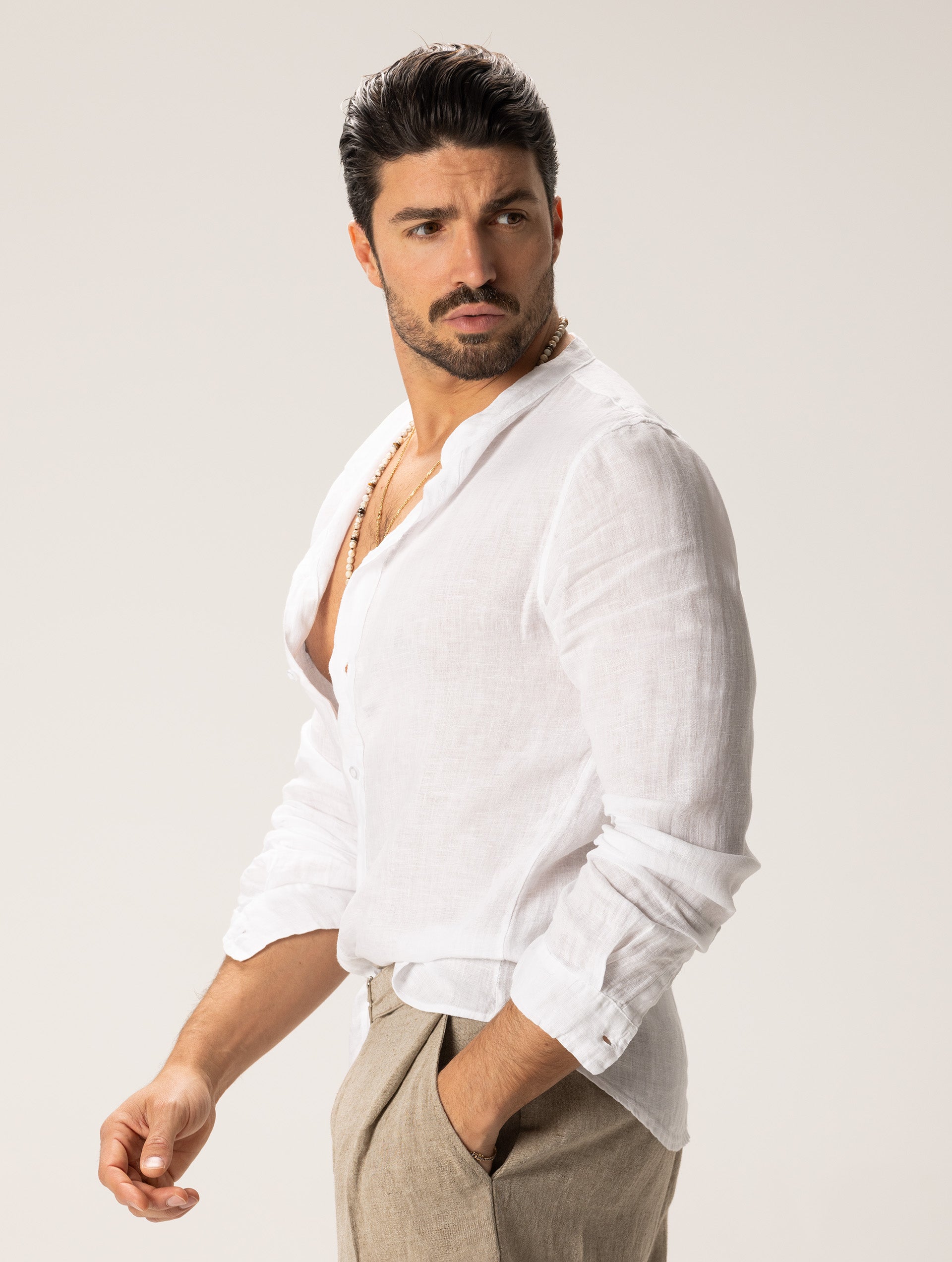 Luvo | Chemise en Lin d'Été pour Homme – Élégante et Fraîche