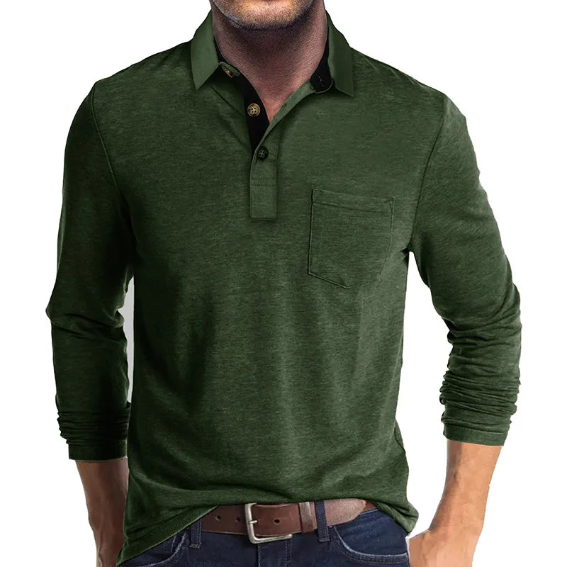 Luvo | Chemise Classique pour Homme à Manches Longues