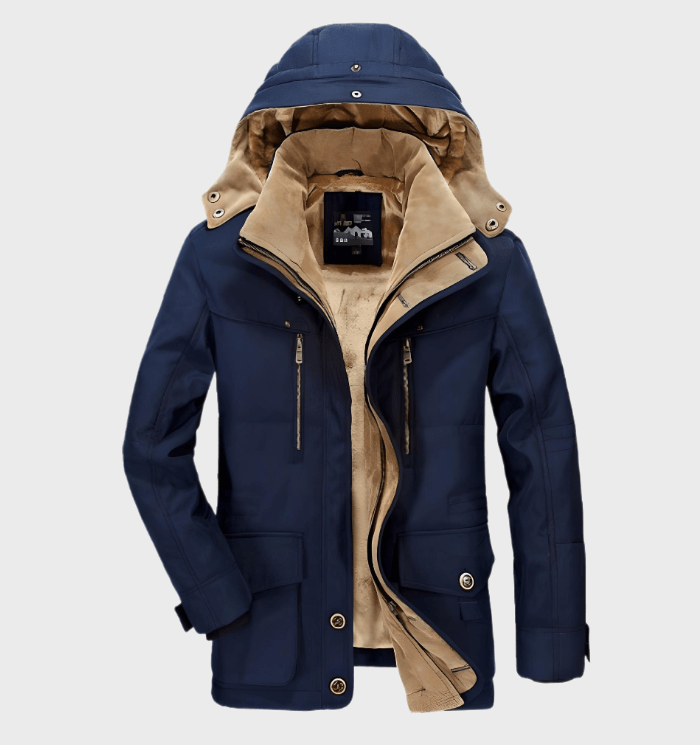 Luvo | Parka Hiver Épais pour Homme avec Capuche
