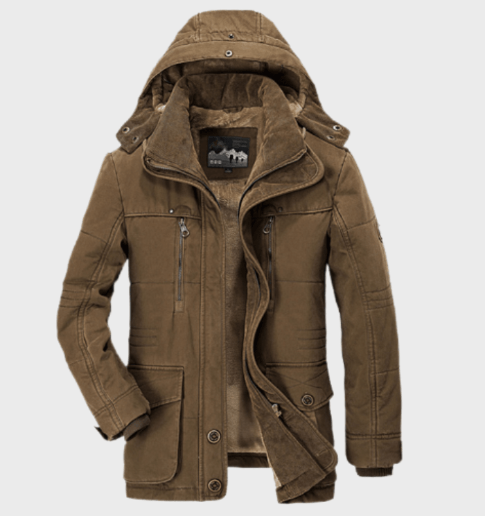 Luvo | Parka Hiver Épais pour Homme avec Capuche