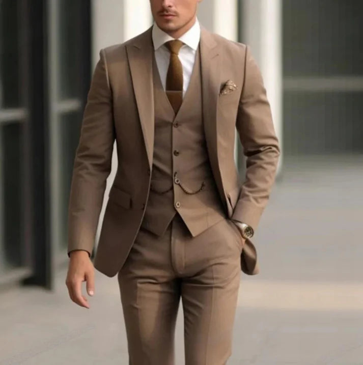 Luvo | Costume Homme 3 Pièces Élégant pour Invité de Mariage