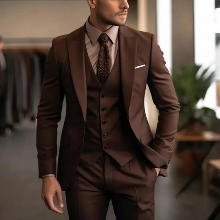 Luvo | Costume Homme 3 Pièces Élégant pour Invité de Mariage