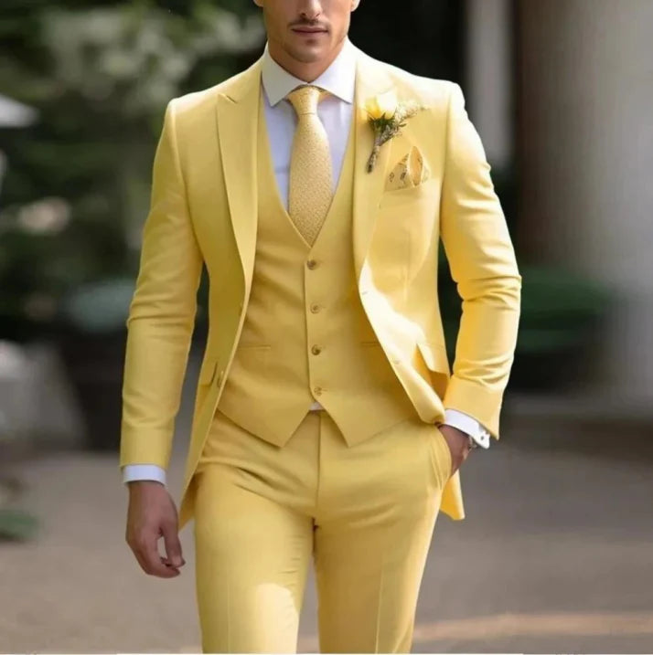 Luvo | Costume Homme 3 Pièces Élégant pour Invité de Mariage